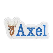 Deer Head Custom Name Patch