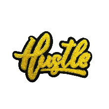Hustle Chenille Patch