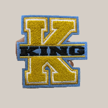 K King Chenille Patch