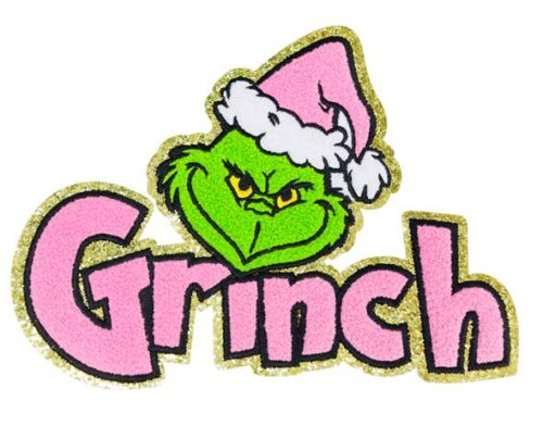 Elevate Your Holiday Spirit with Grinch Chenille Patch