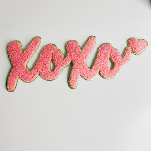 Spread Love Everywhere with XOXO Chenille Patches